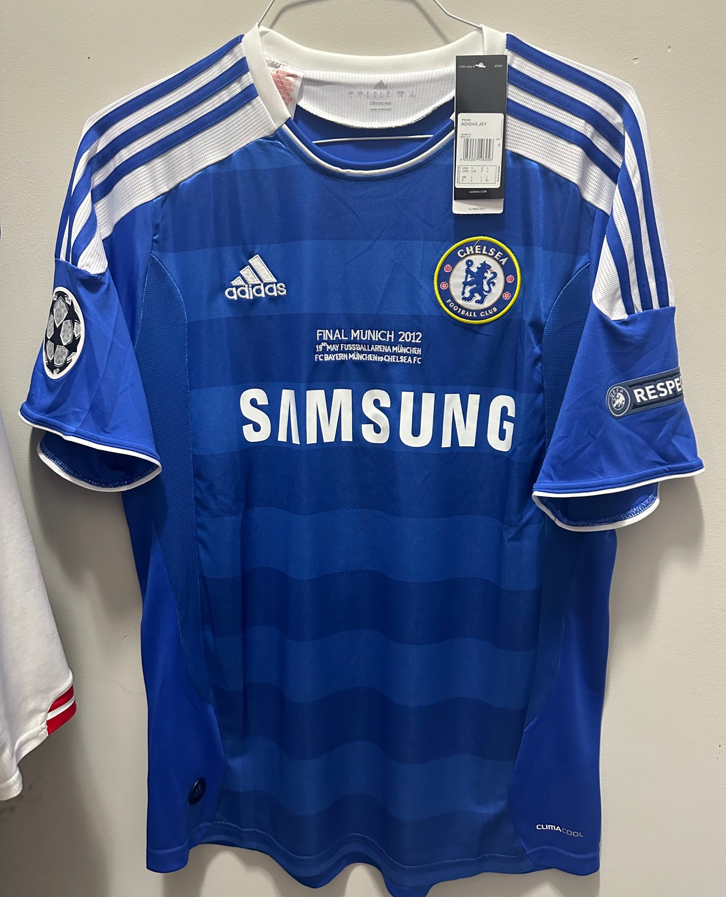 Chelsea ADULT Drogba 2012 final Home Shirt Adult Large