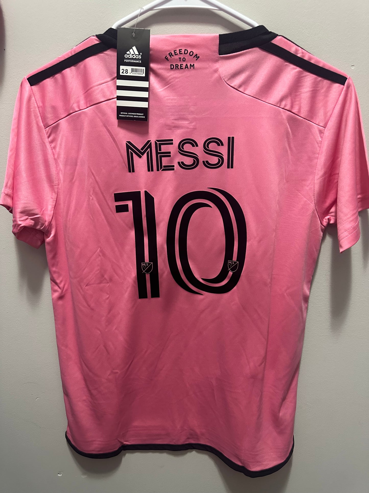Inter Miami YOUTH MEDIUM Lionel Messi Home Pink Jersey