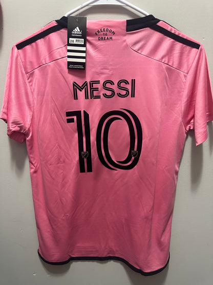 Inter Miami YOUTH MEDIUM Lionel Messi Home Pink Jersey