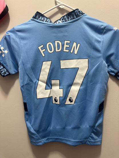 Manchester City YOUTH XX-SMALL Foden Home Jersey ages 5/6