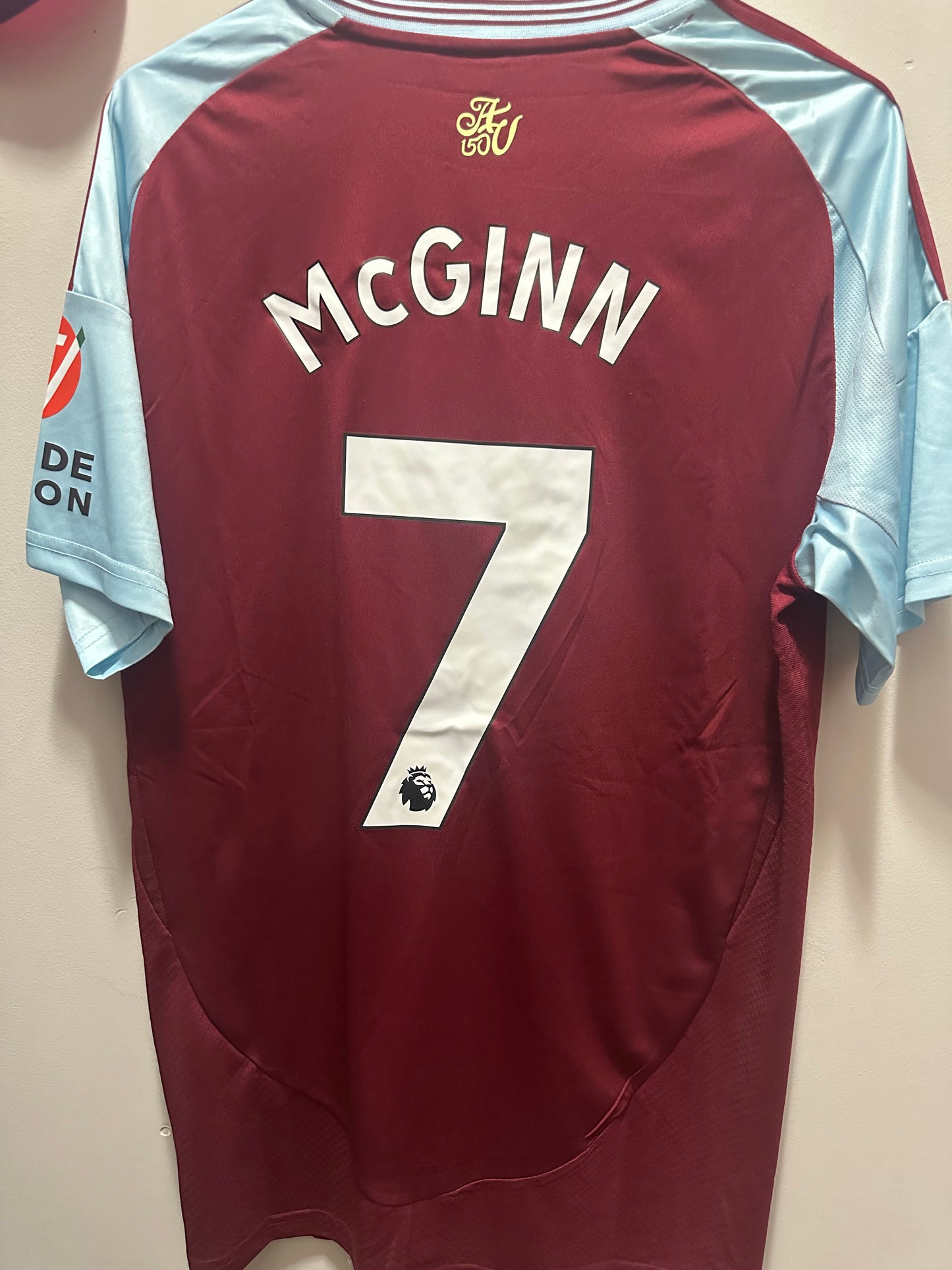 ASTON VILLA - Adult Large - Home John Mcginn